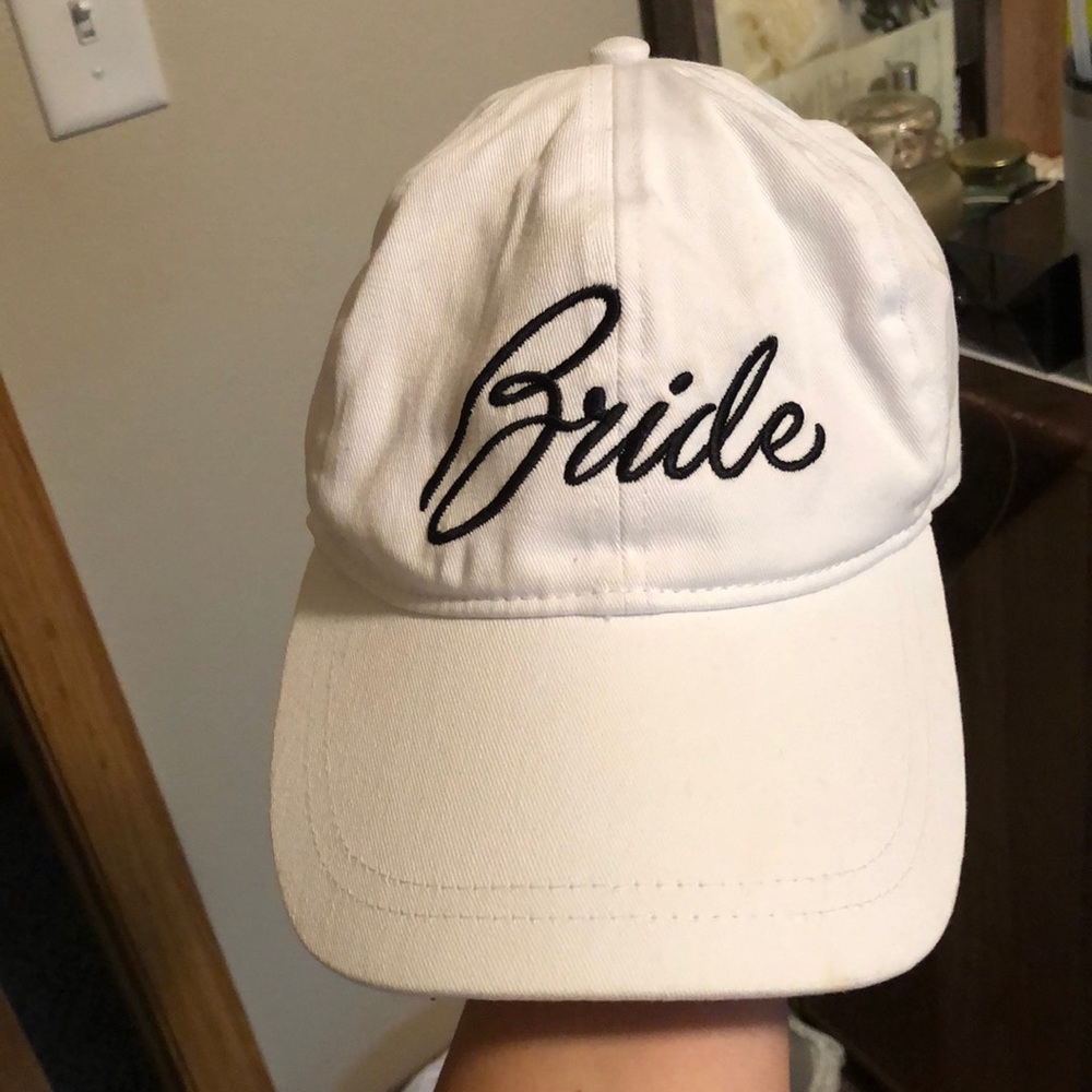 Adjustable ball cap for brides!